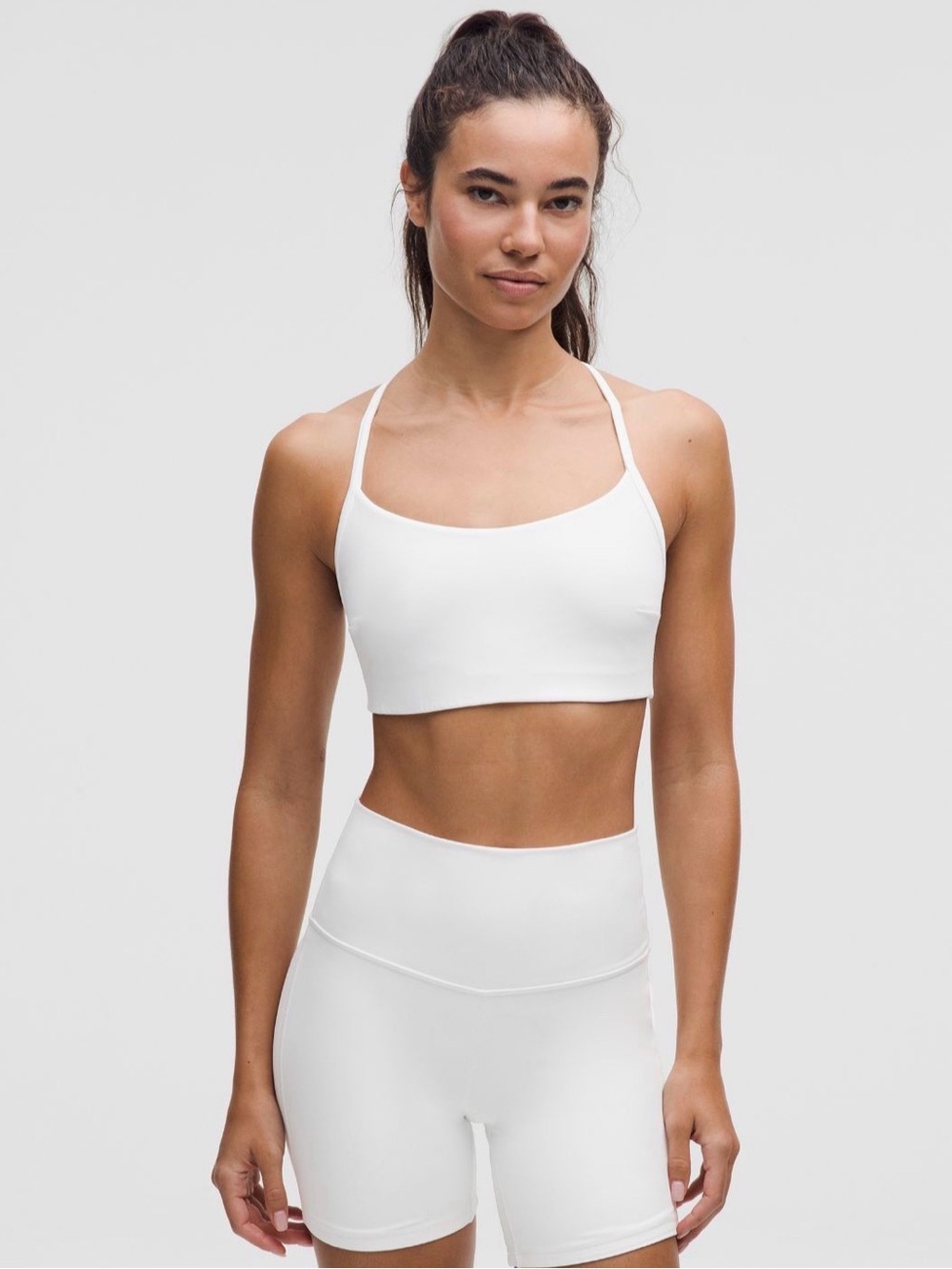 lululemon athletica White Strappy Sports Bra